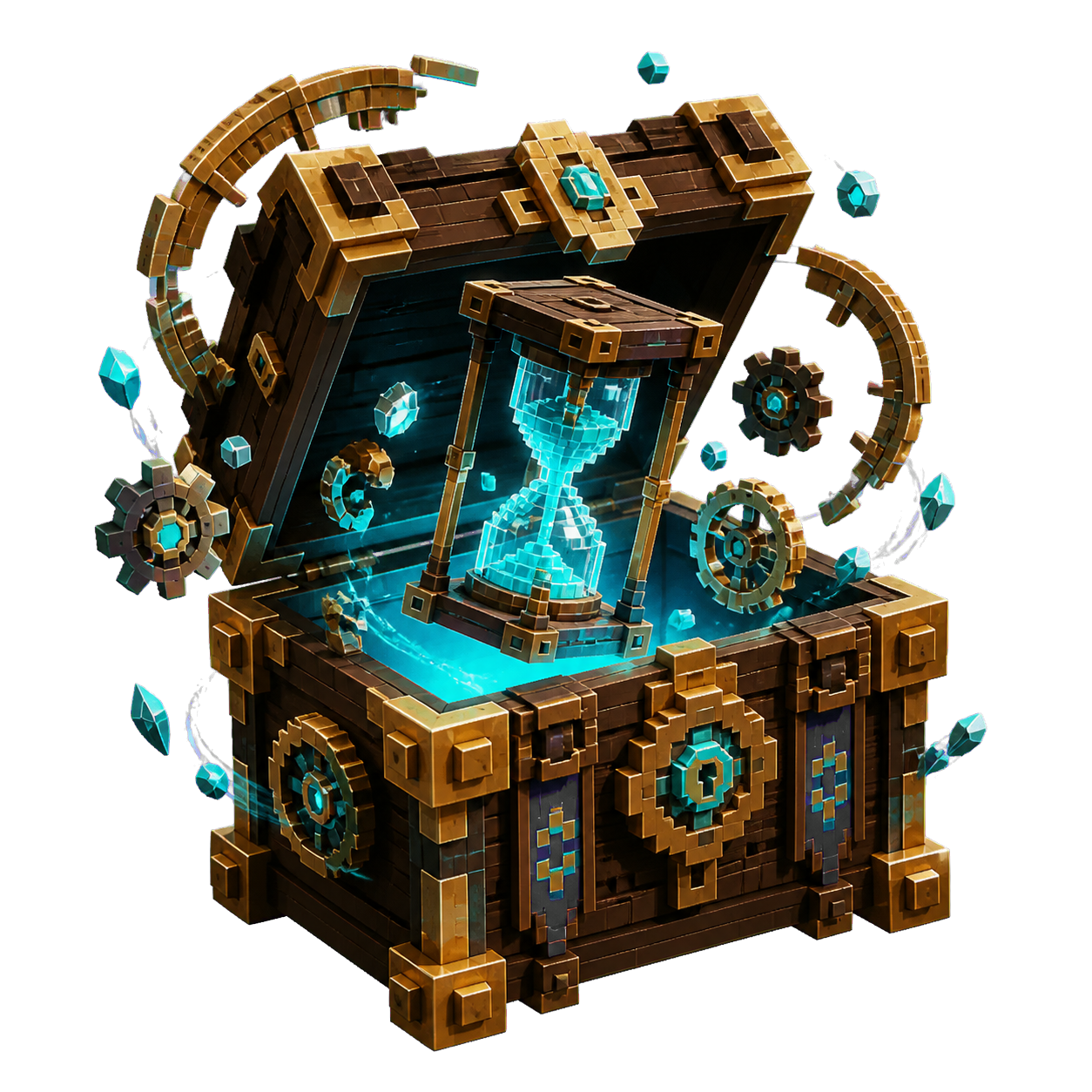 Hourglass crate